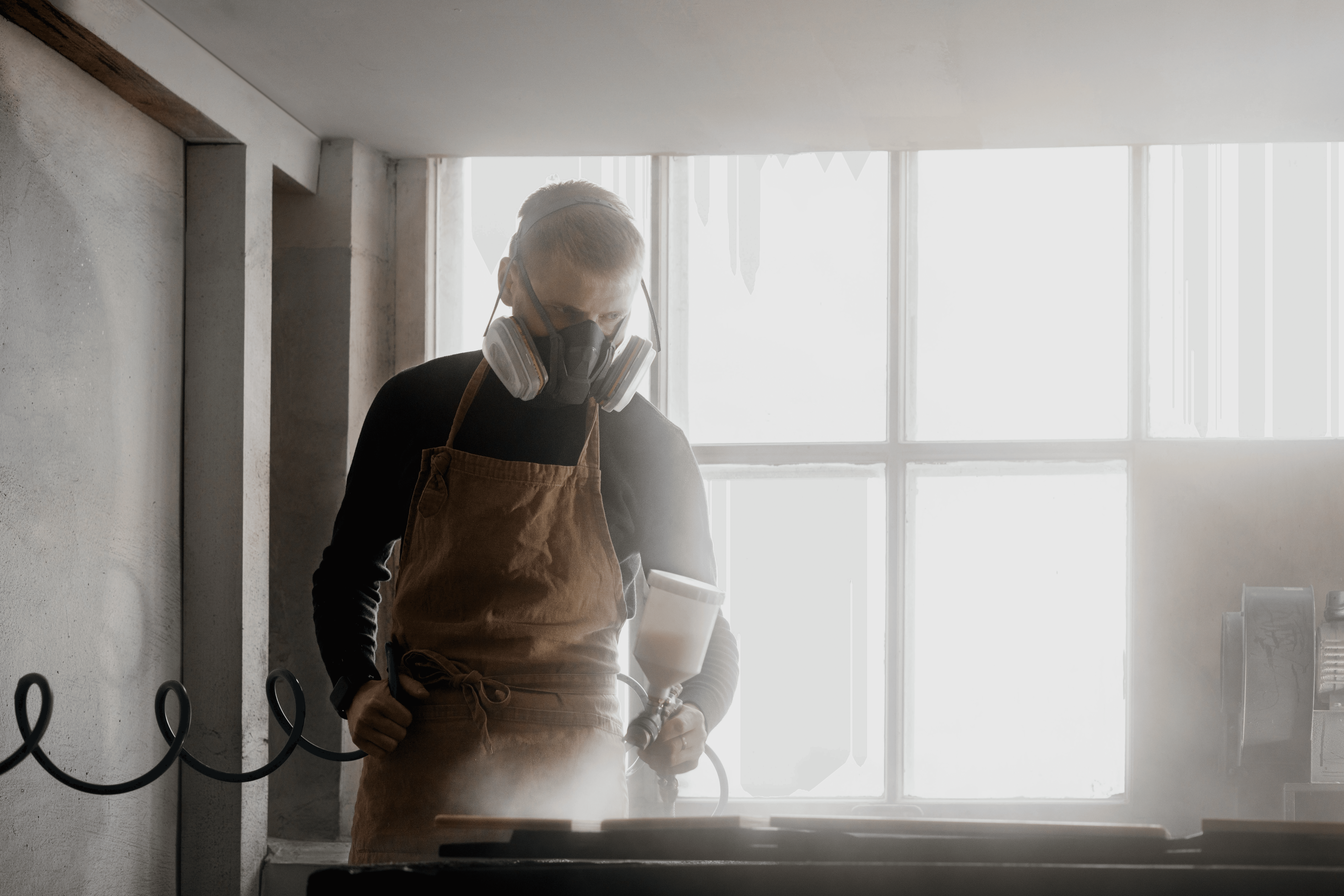 Small business owner with customer