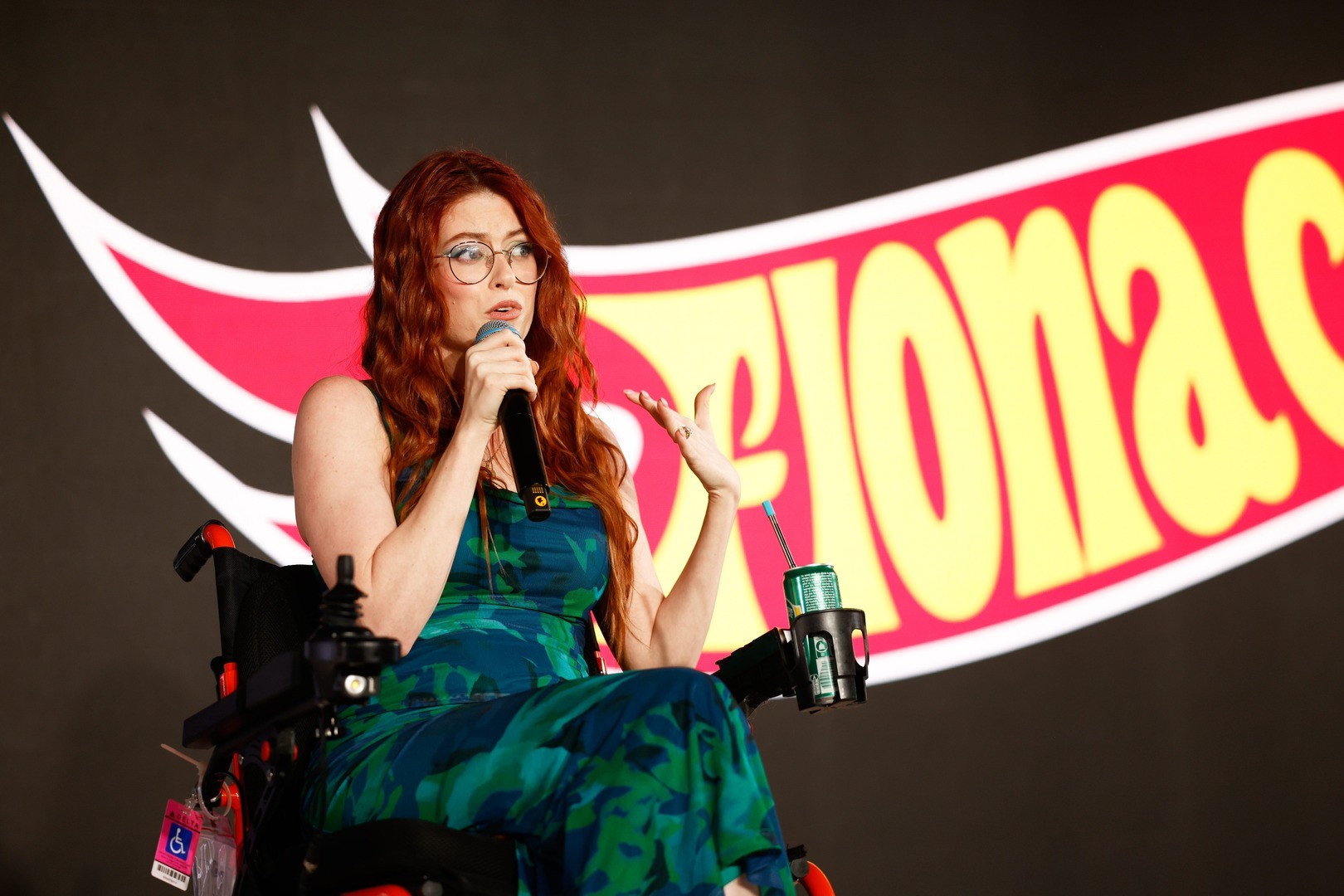 Fiona Cauley on stage