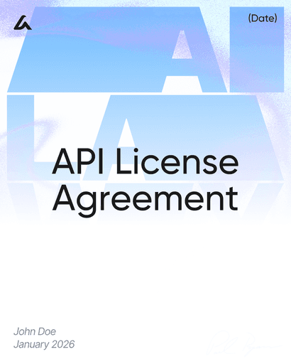 API License Agreement