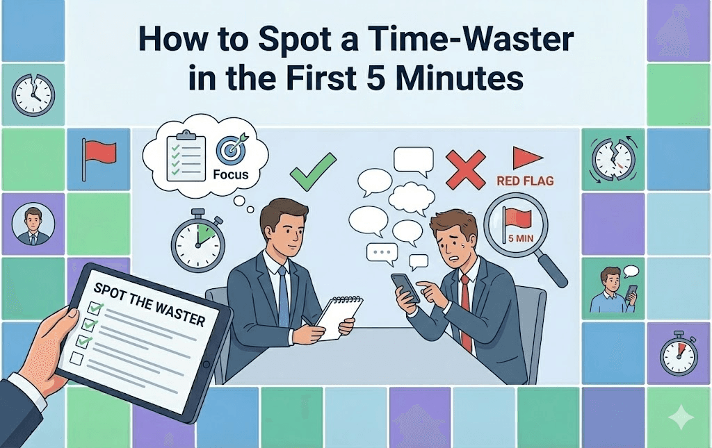 How to Spot a Time-Waster in the First 5 Minutes
