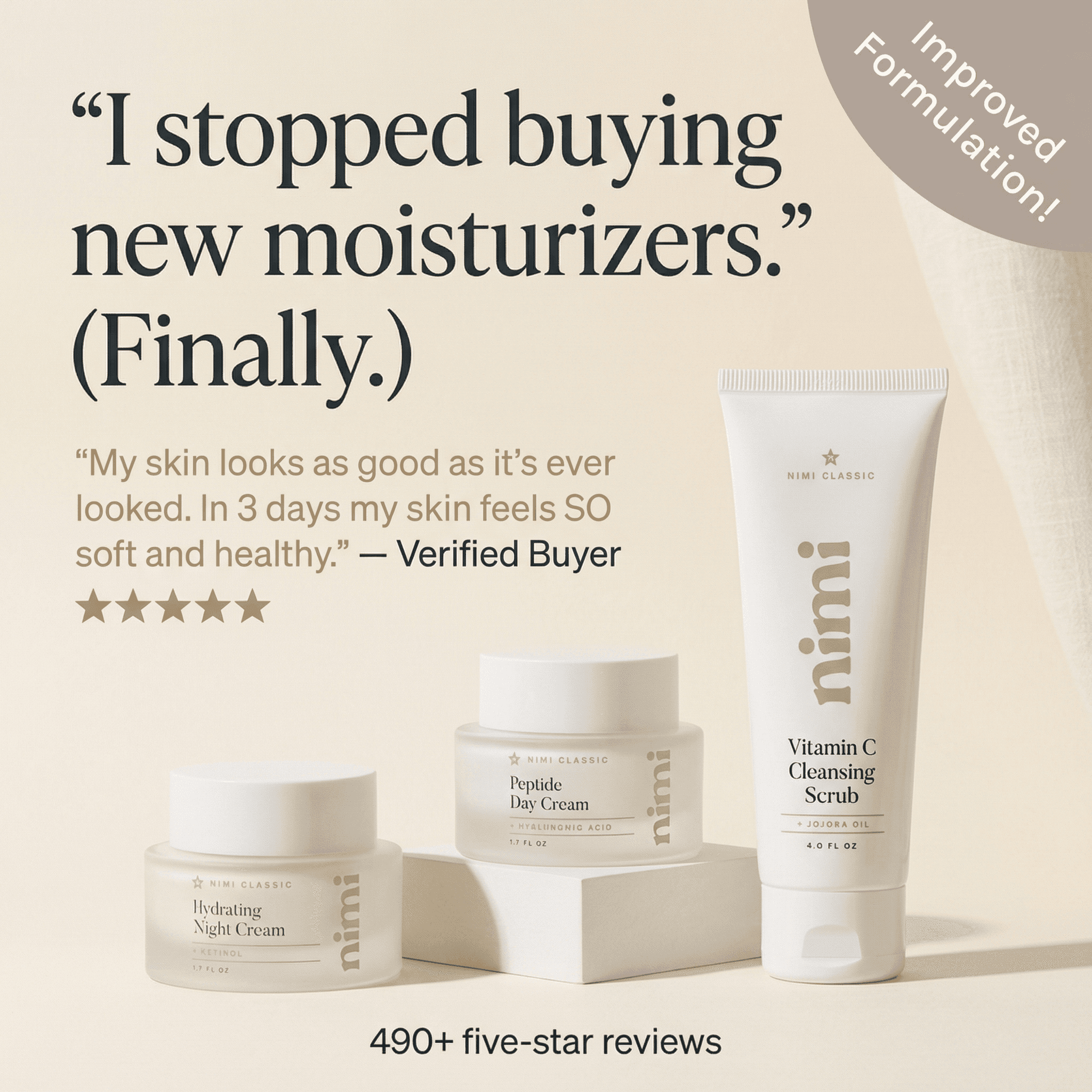 I stopped buying new moisturizers. (Finally.)