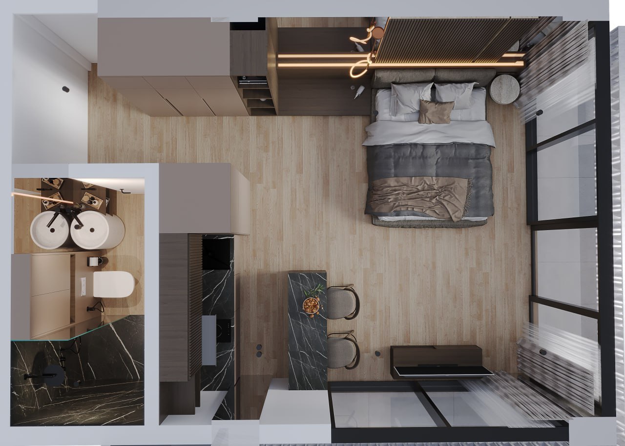 1-bedroom apartment in Elysium in Pererenan