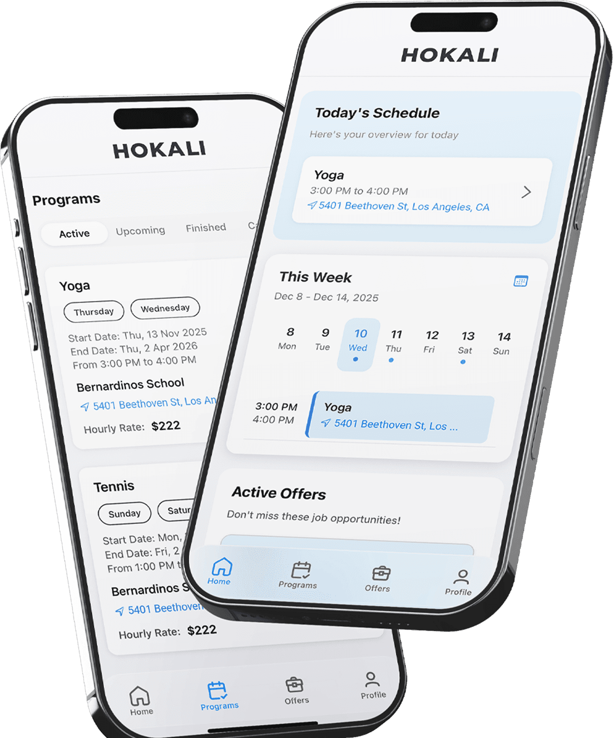After-school educator supporting students during structured outdoor play as part of a HOKALI enrichment program.