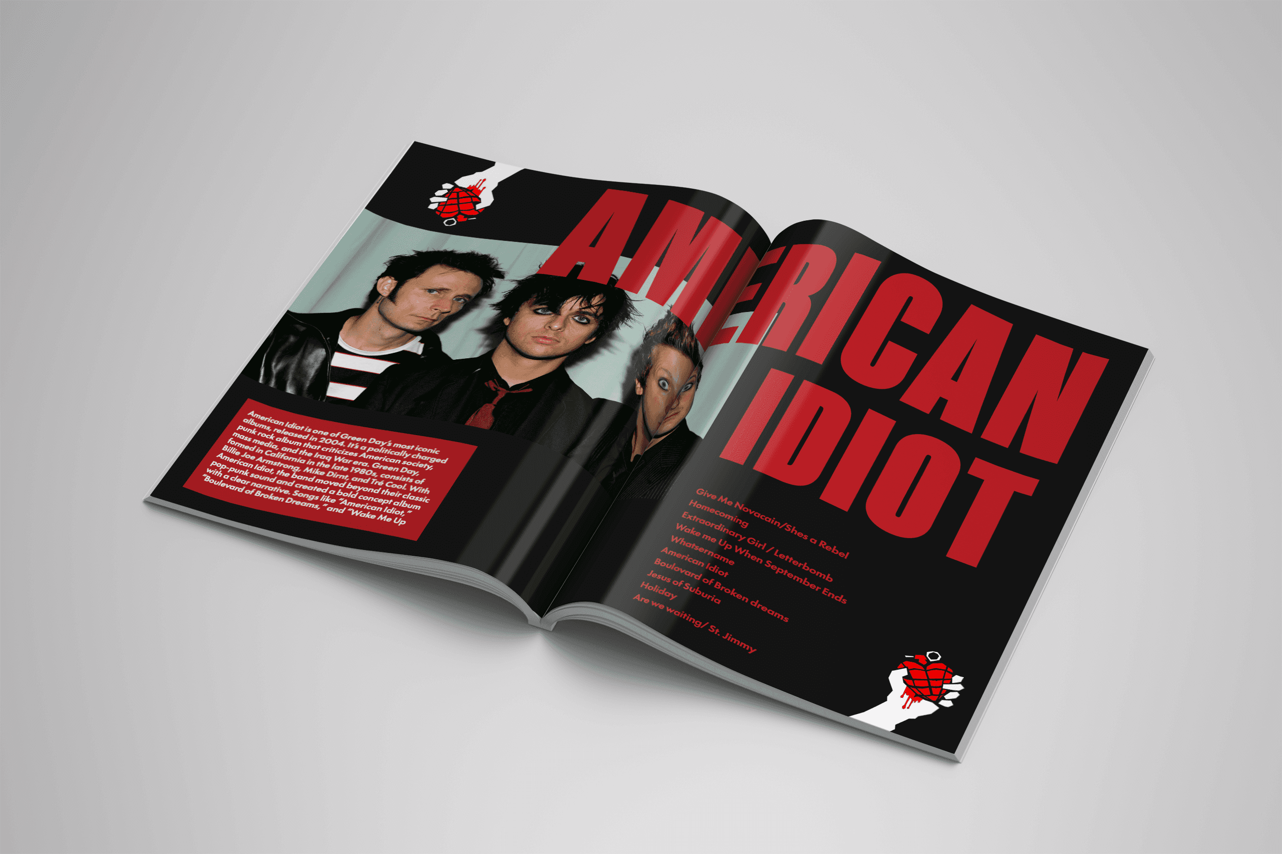 Top view of coffee can mockup with bold black typography on white background