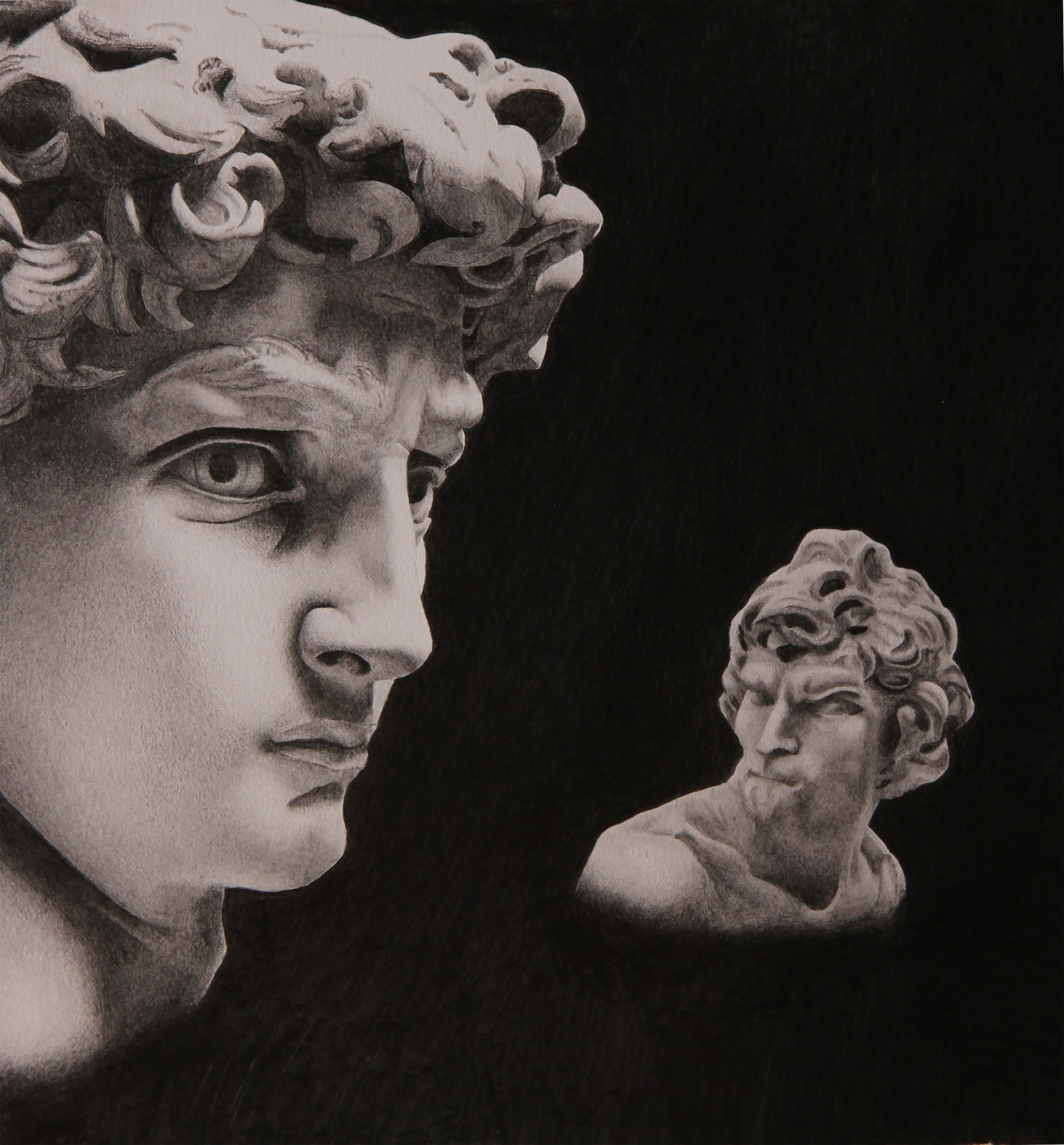 The face of Michelangelo's David