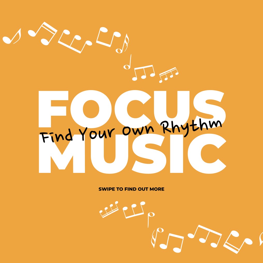 Find your own rhythm banner for Focus Music School