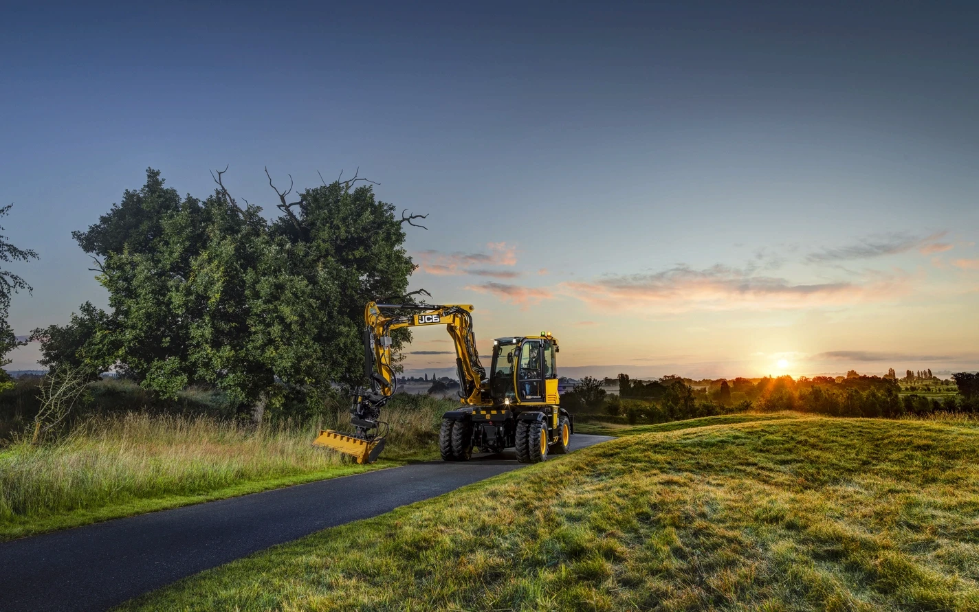 WHDX machinery working at sunset