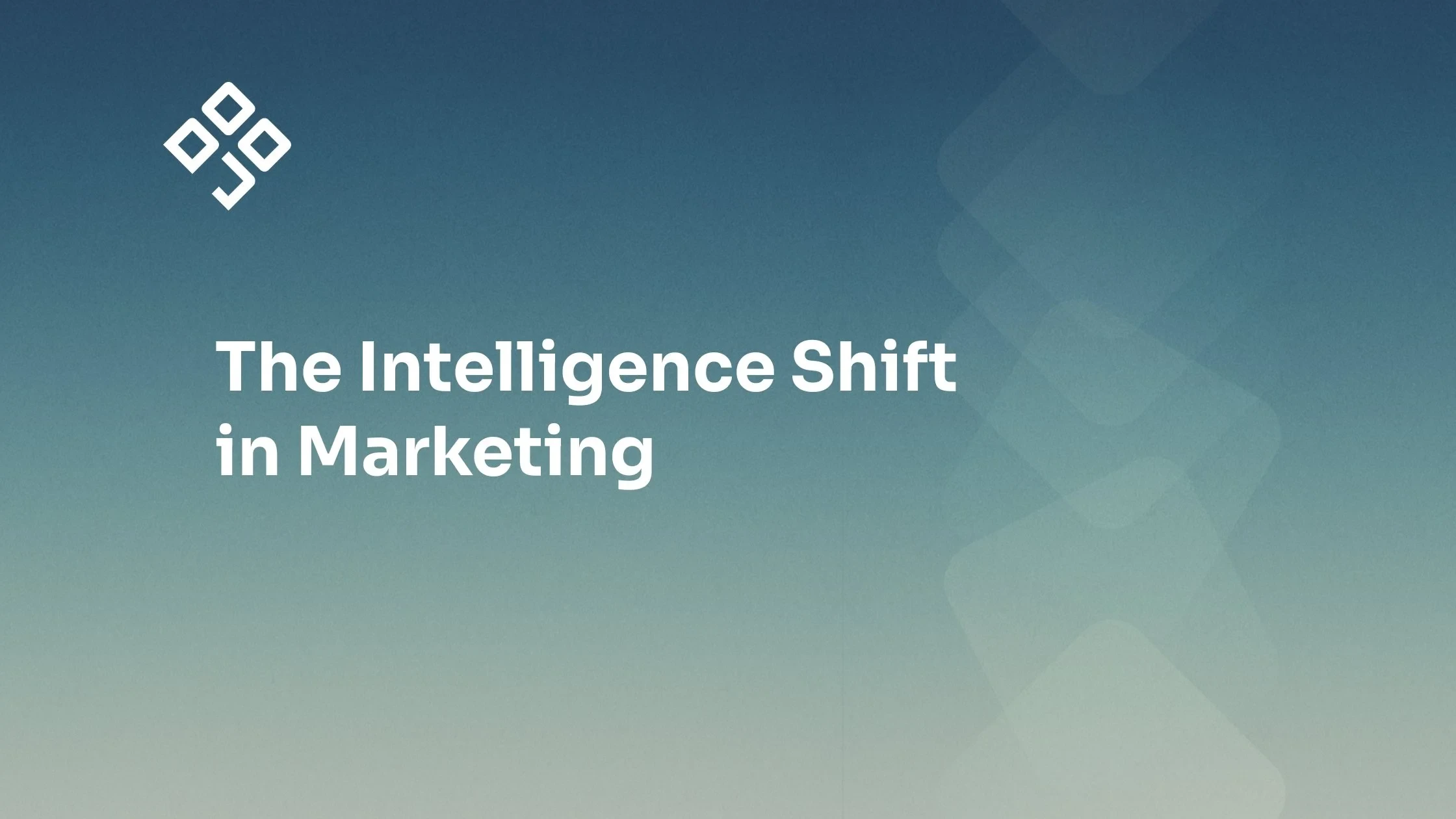 The Intelligence Shift in Marketing