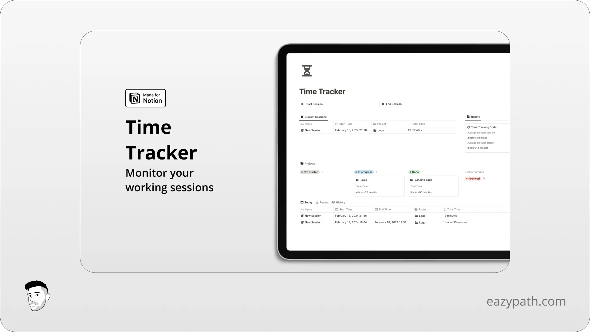 Productivity Notion Templates - Eazypath