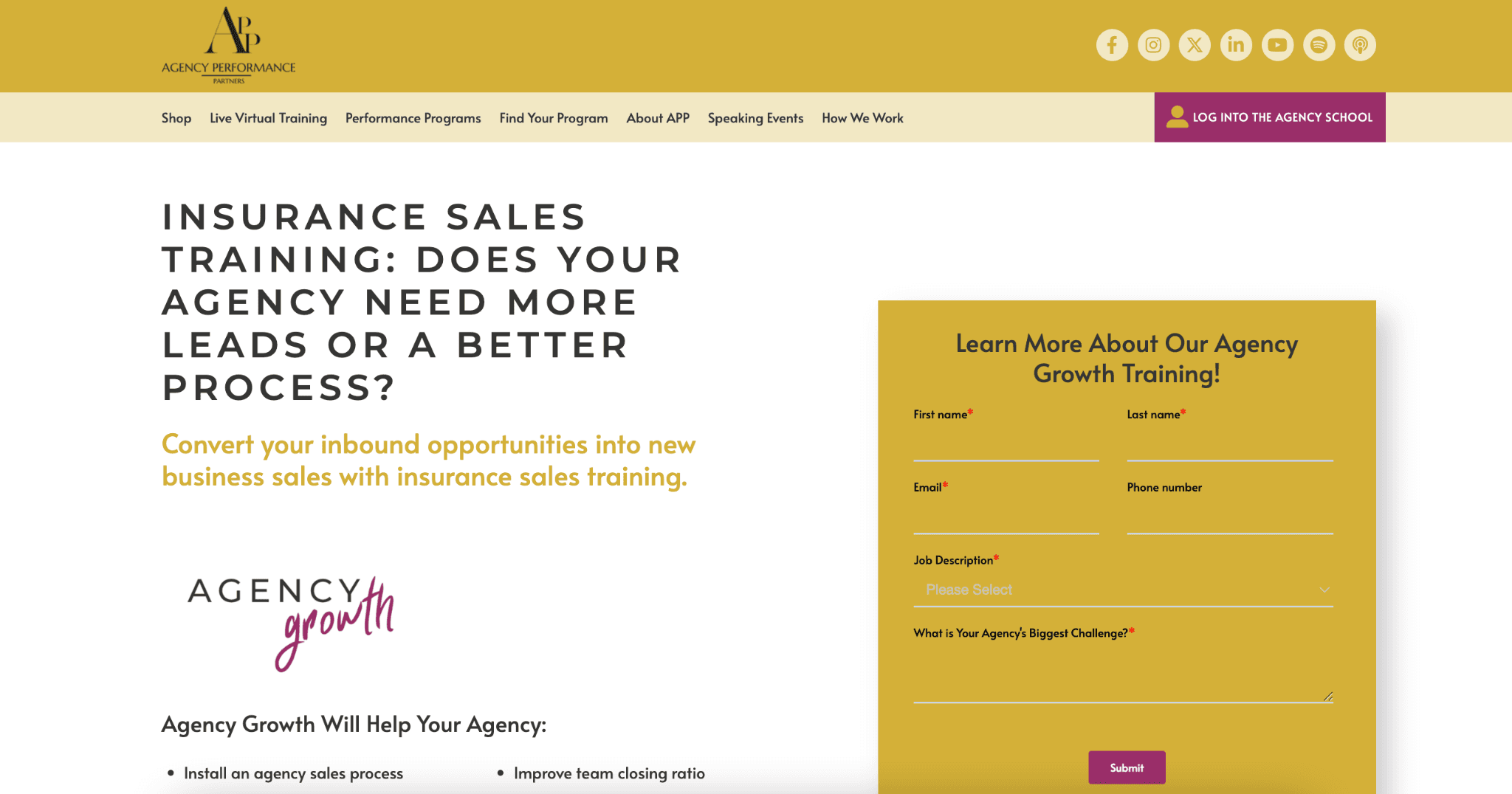 agency performance partners