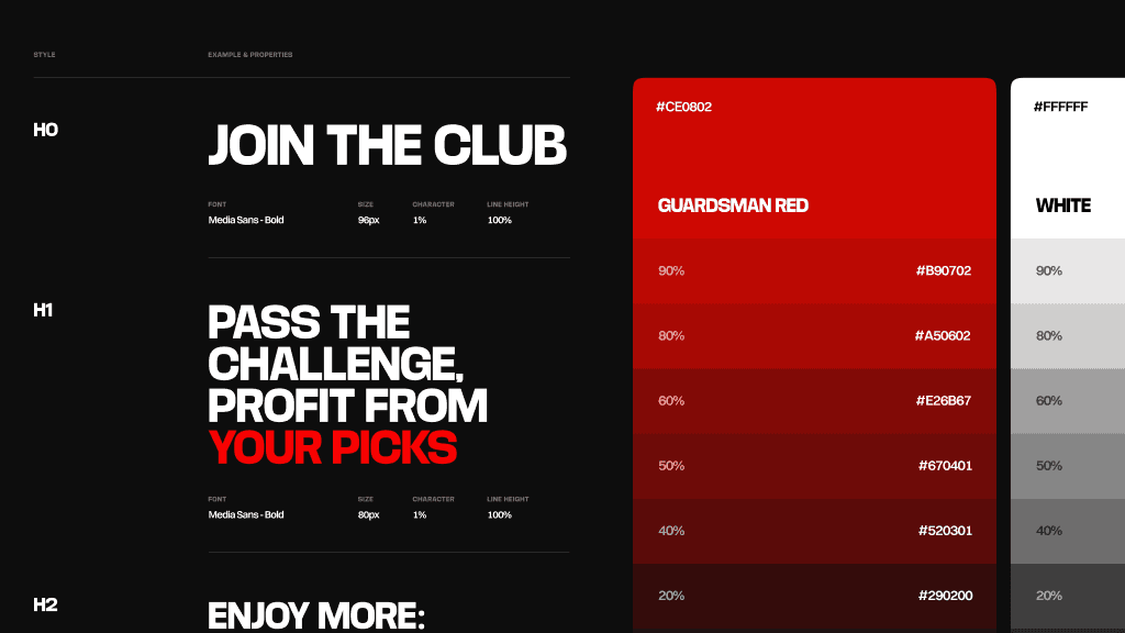 TheFundedBettor design guidelines