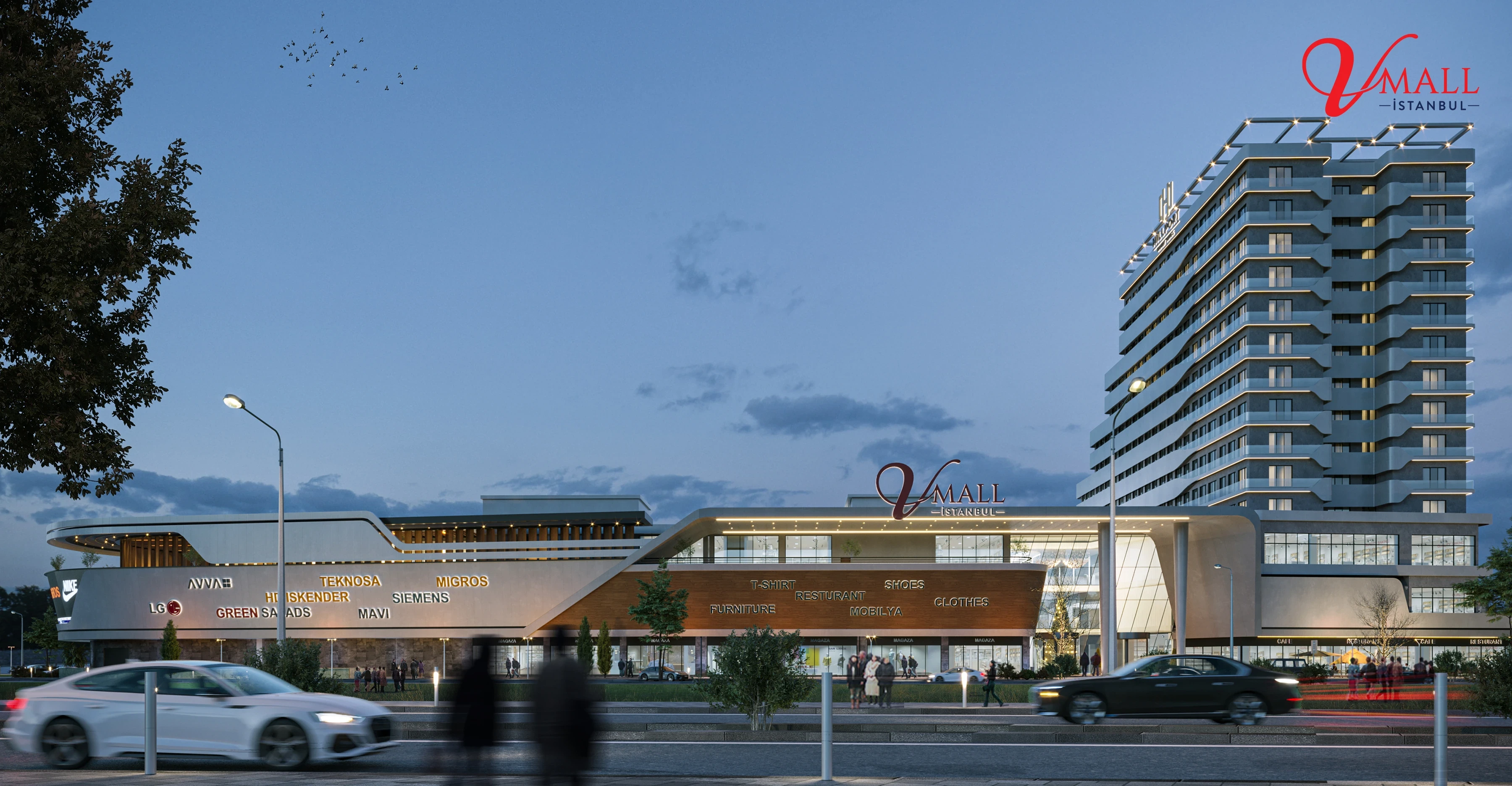 Yeni nesil AVM konseptiyle tasarlanan V Mall İstanbul, modern mimarisi, çevre dostu tasarımı ve yenilikçi yaklaşımıyla hem yatırımcılara benzersiz fırsatlar sunuyor hem de sosyal yaşamın yeni merkezi oluyor.