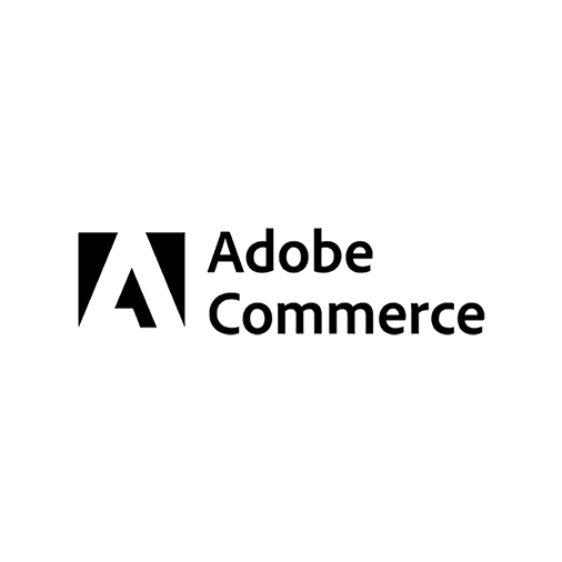 Adobe Commerce logo in black