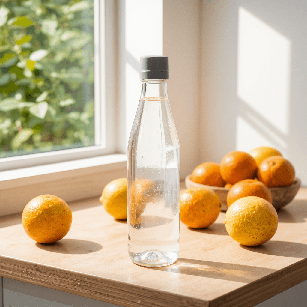 product photography of a bottle of water
