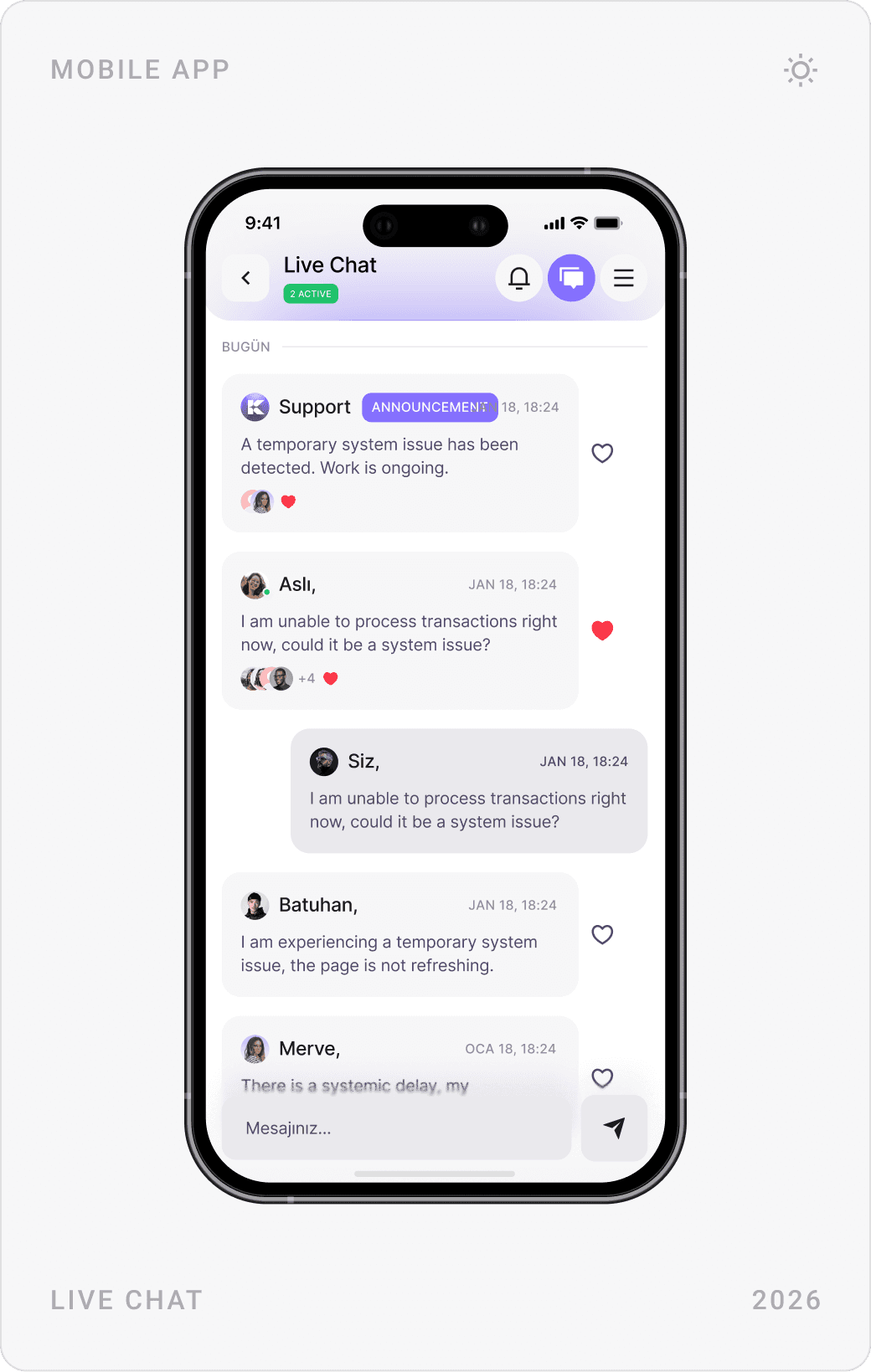 Modern Fintech Live Chat Support Interface Design