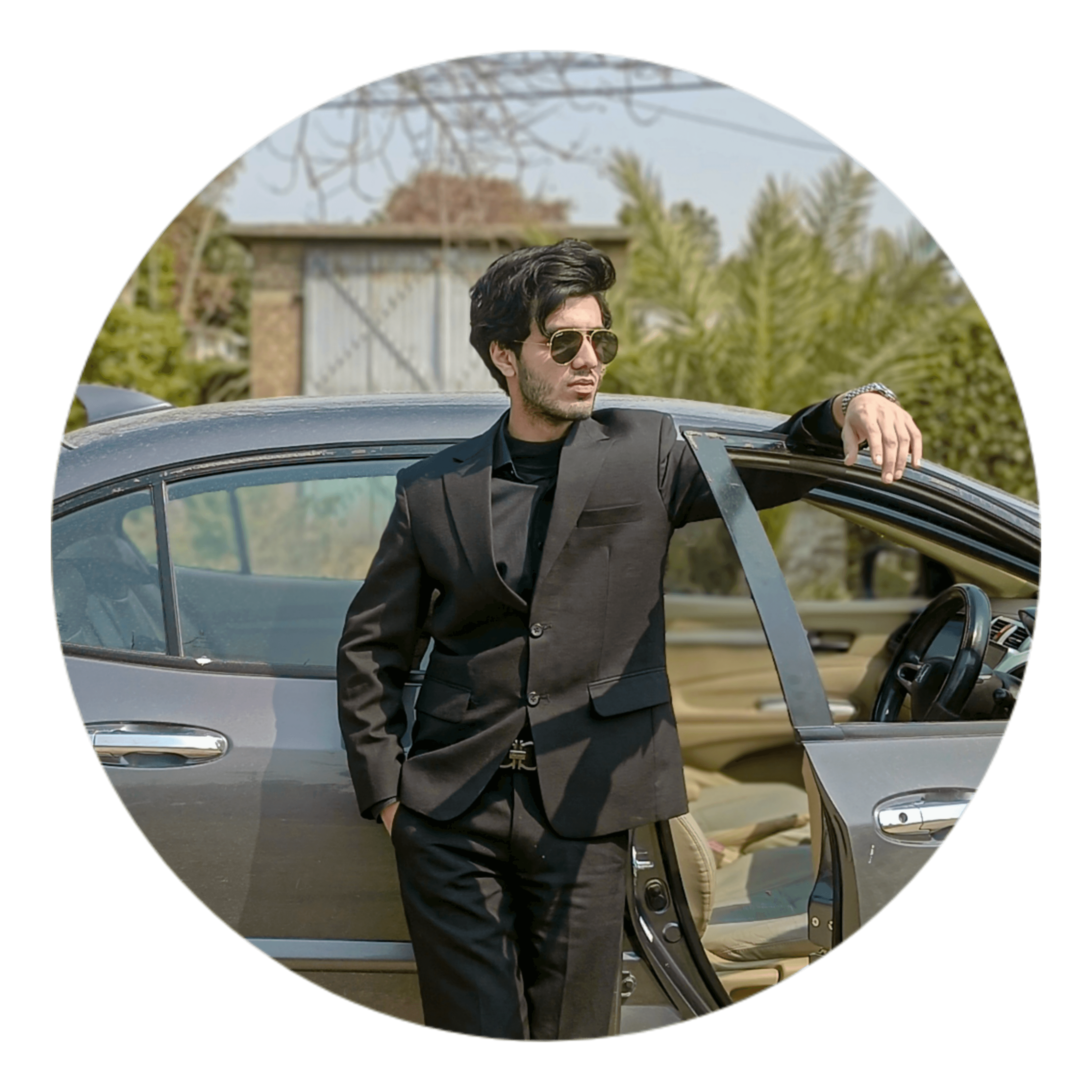 Portrait of portfolio creator – front view