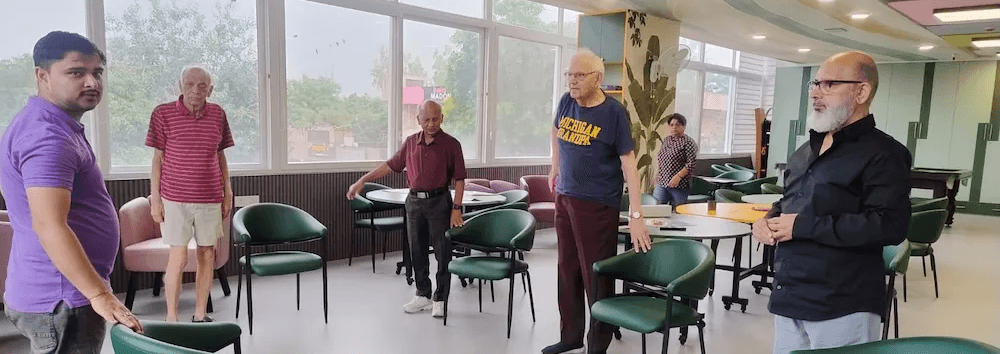 Members participating in the group exercise sessions