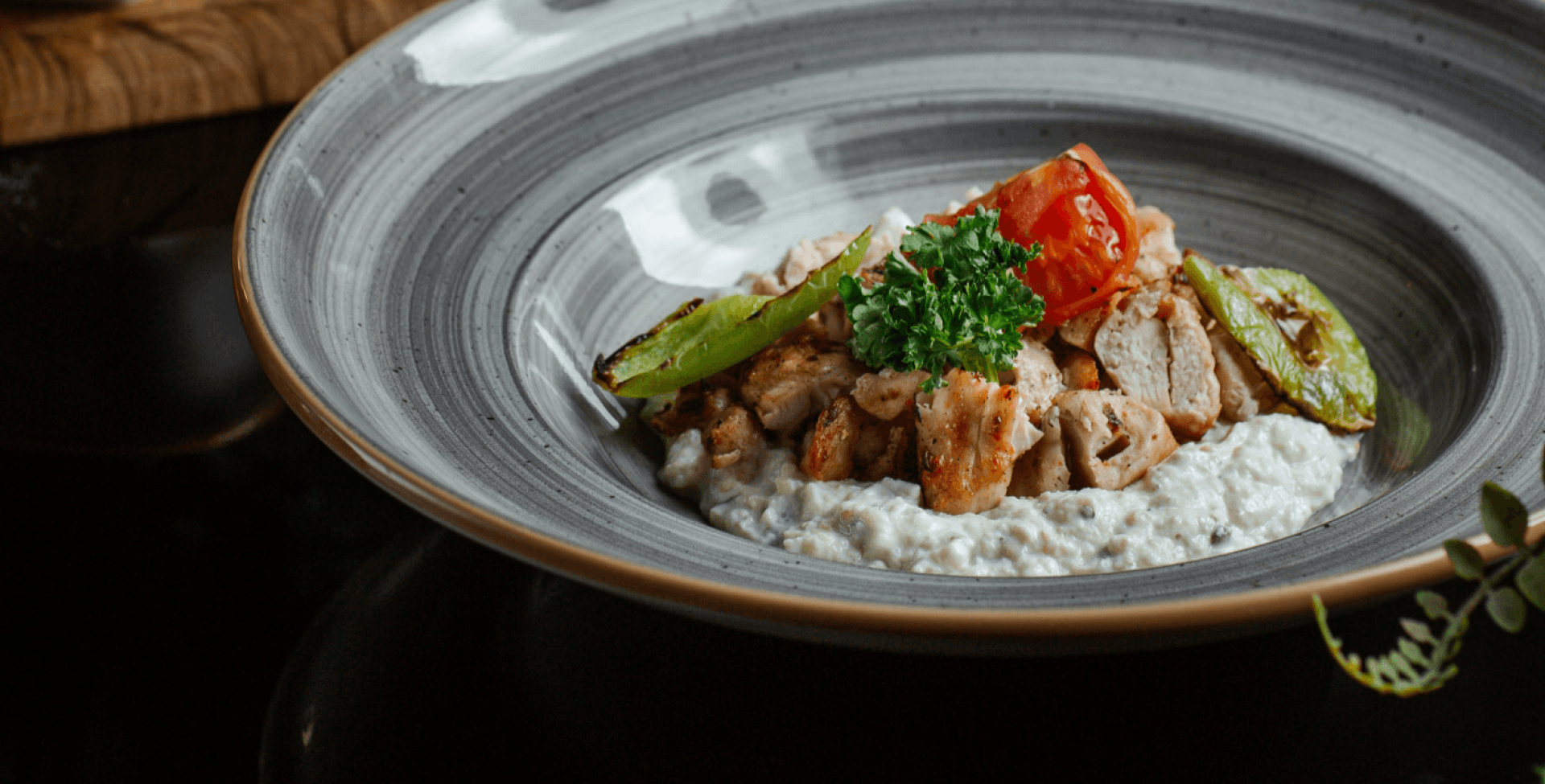 A close-up shot of a savory meal