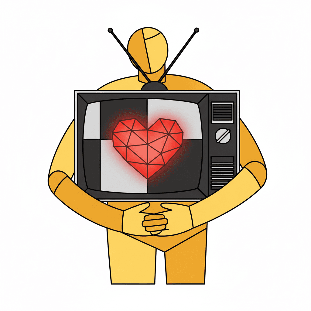 image of man in front a painting