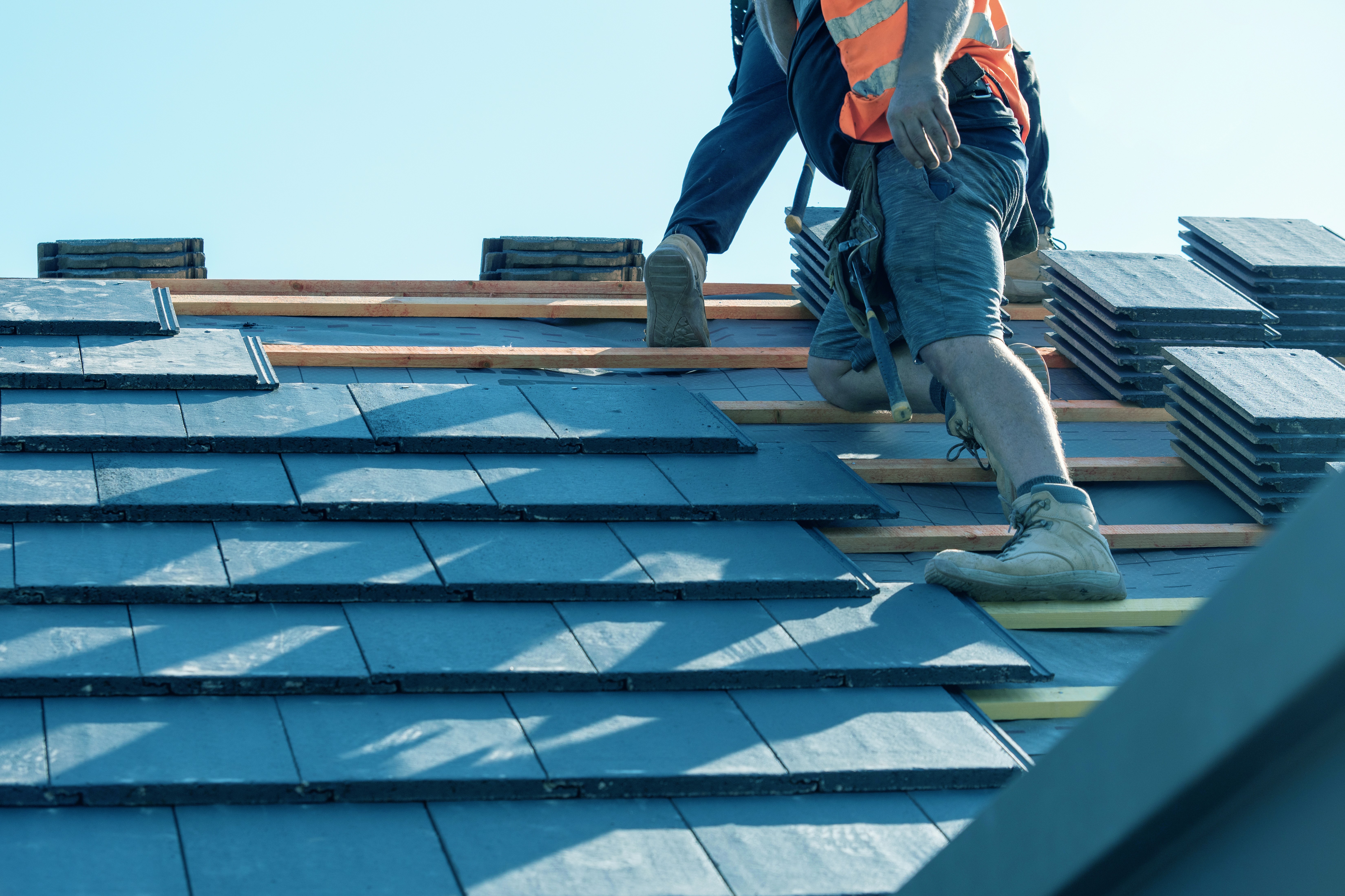 Man working on a laptop at a desk