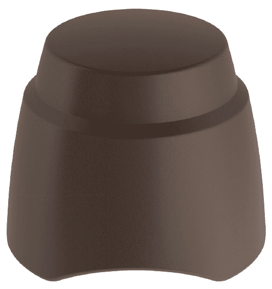 Brown dome object with tiered sides