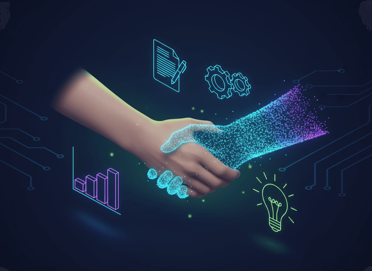 Collaboration entre humain et intelligence artificielle GPT-5.1 pour transformer les processus d'entreprise et gagner en efficacité