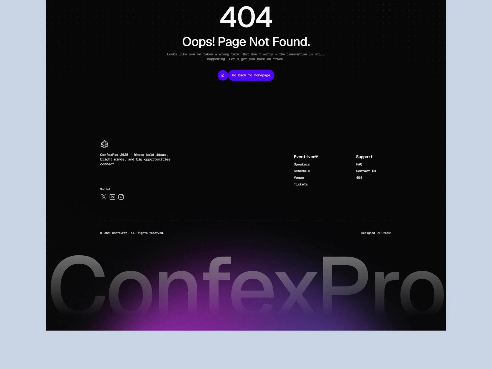 Event Website Template