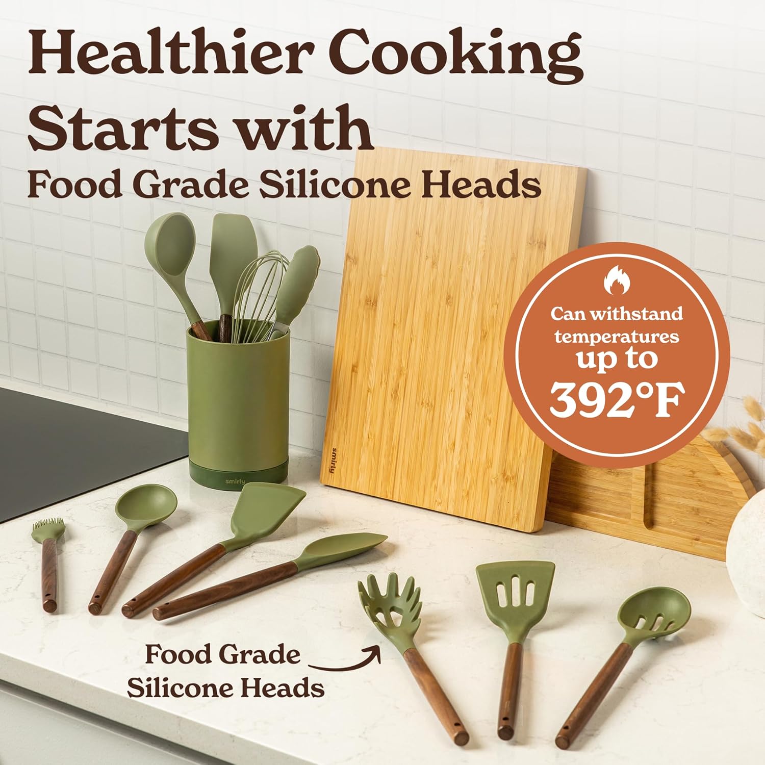 smily silicone spatula and spoons slideshow 2