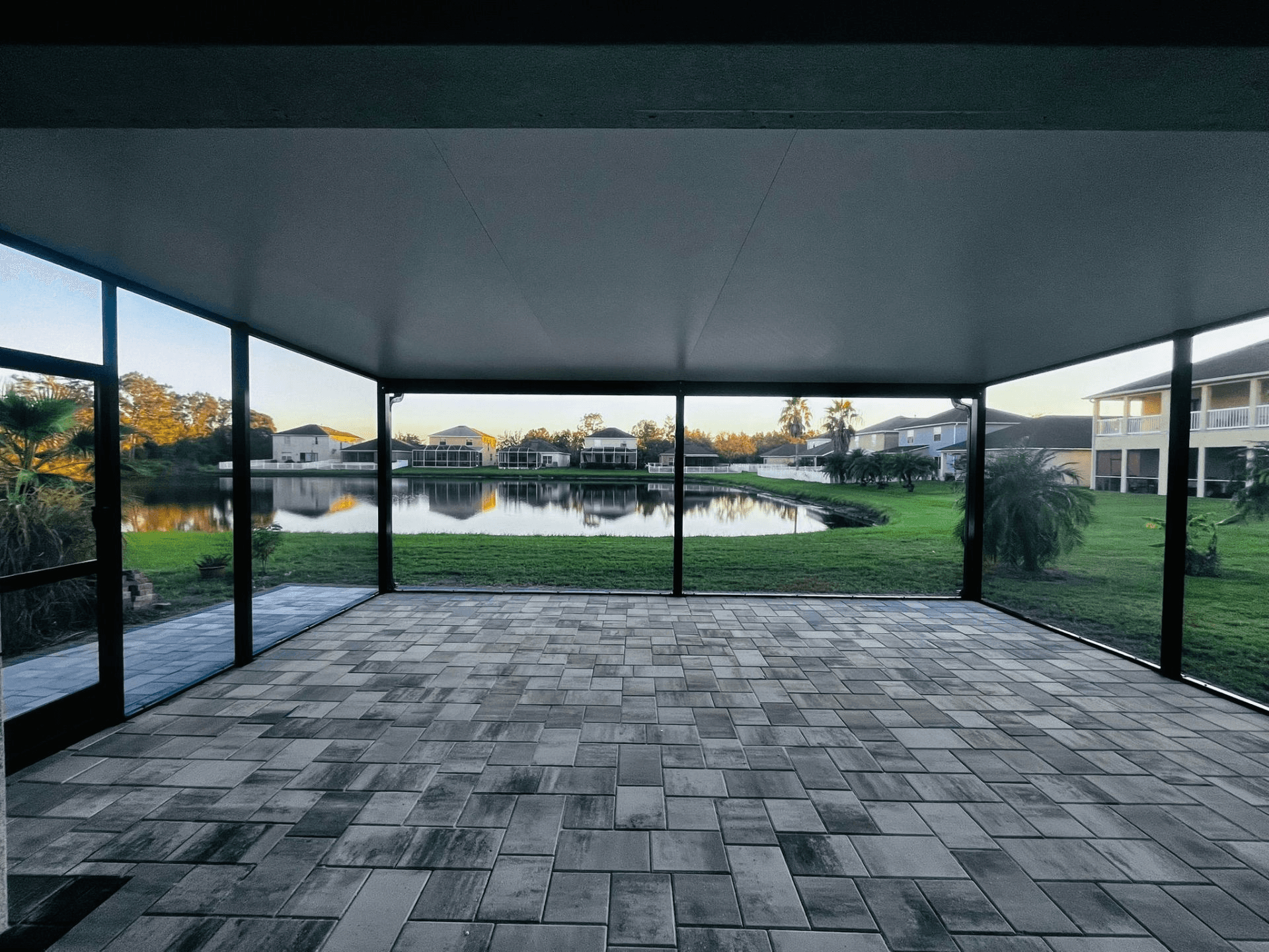 Lakefront Screen Room Interior