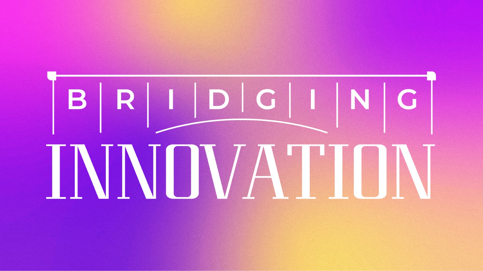 bridging innovation logo purple mesh gradient