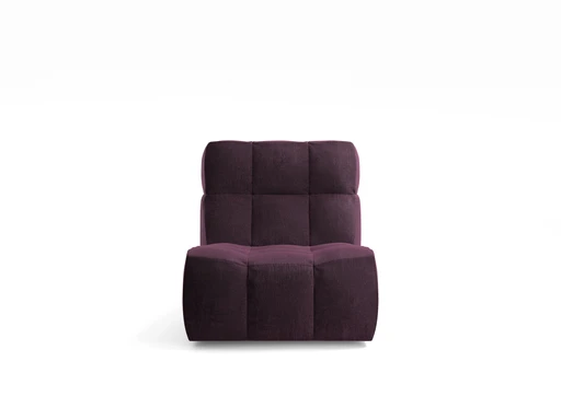 Soft and enveloping armchair front view