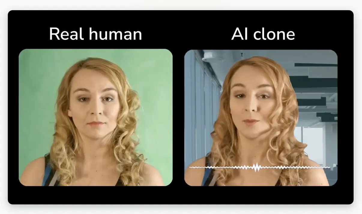 Real human vs AI Clone