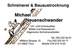 Logo Michael Neuenschwander Schreinerei & Bauaustrocknung