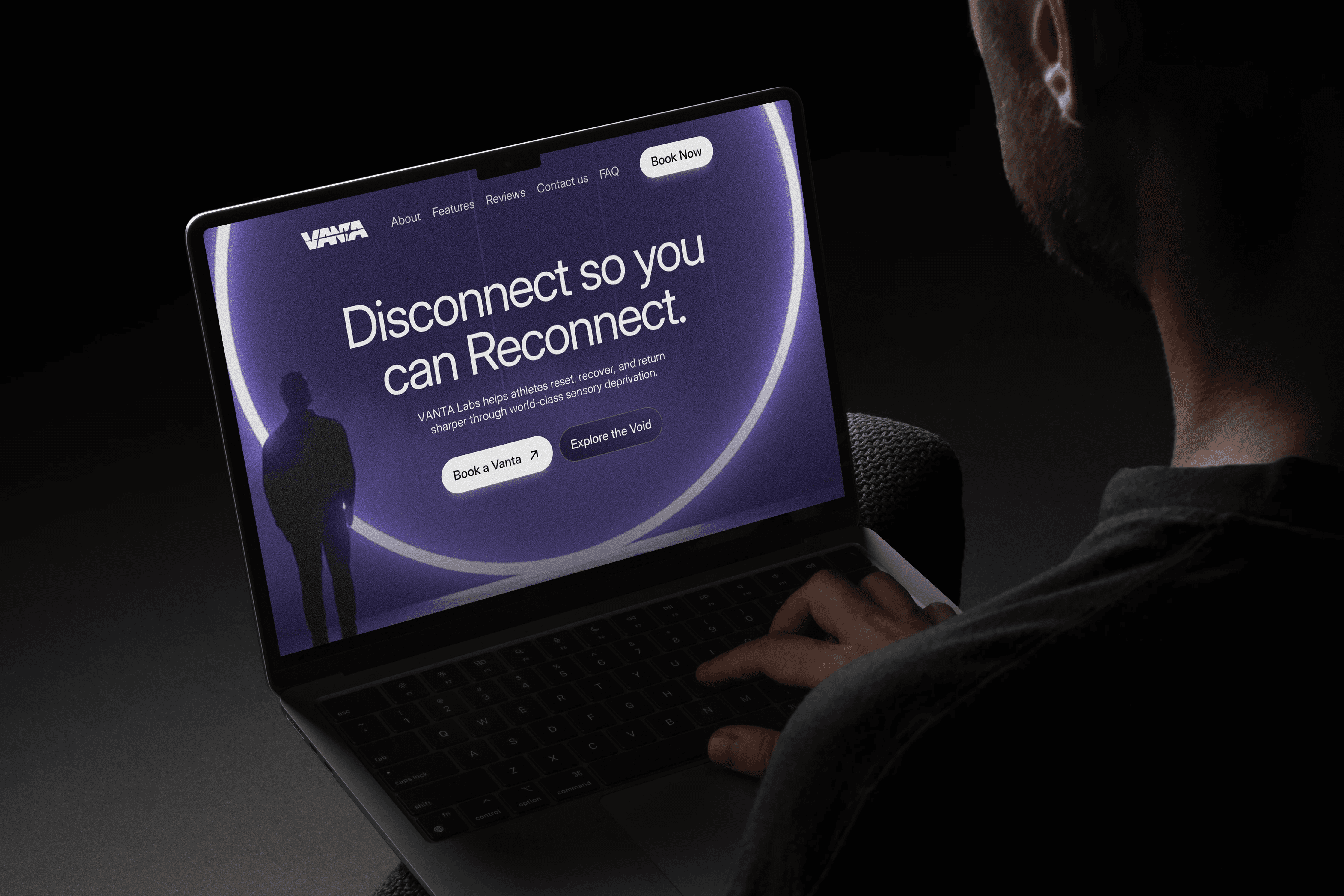 Landing Page design for sports finance startup 