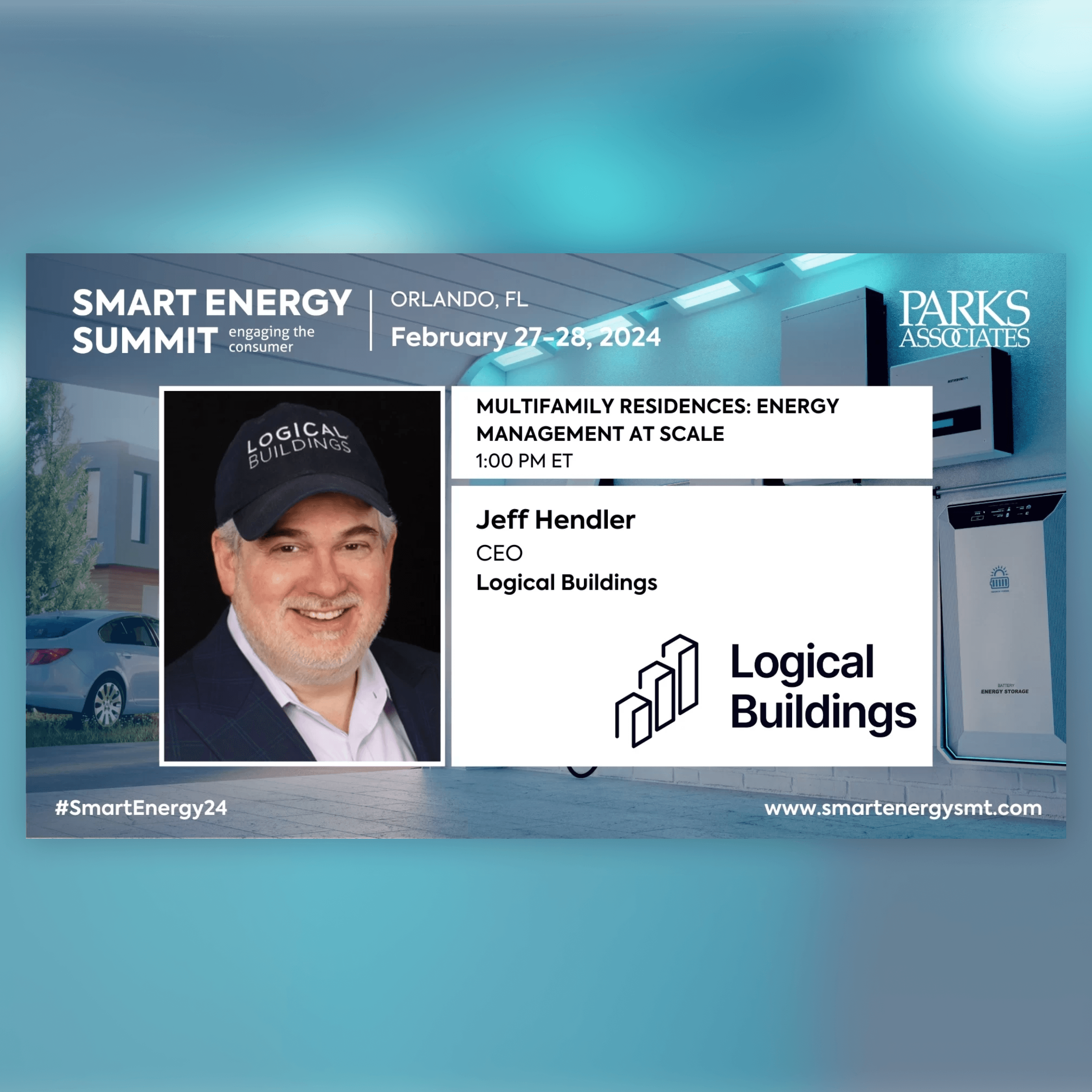 Jeff Hendler - Smart Energy Summit distributech logical buildings smartkit gridrewards multifamily energy management