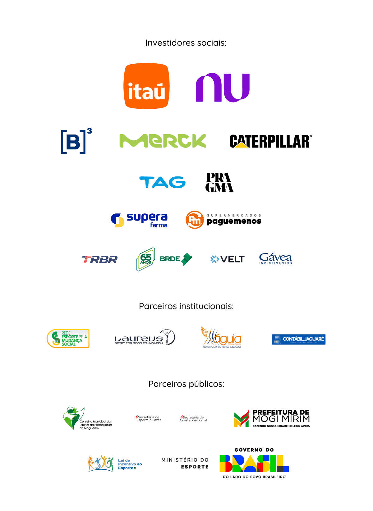 Investidores e parceiros