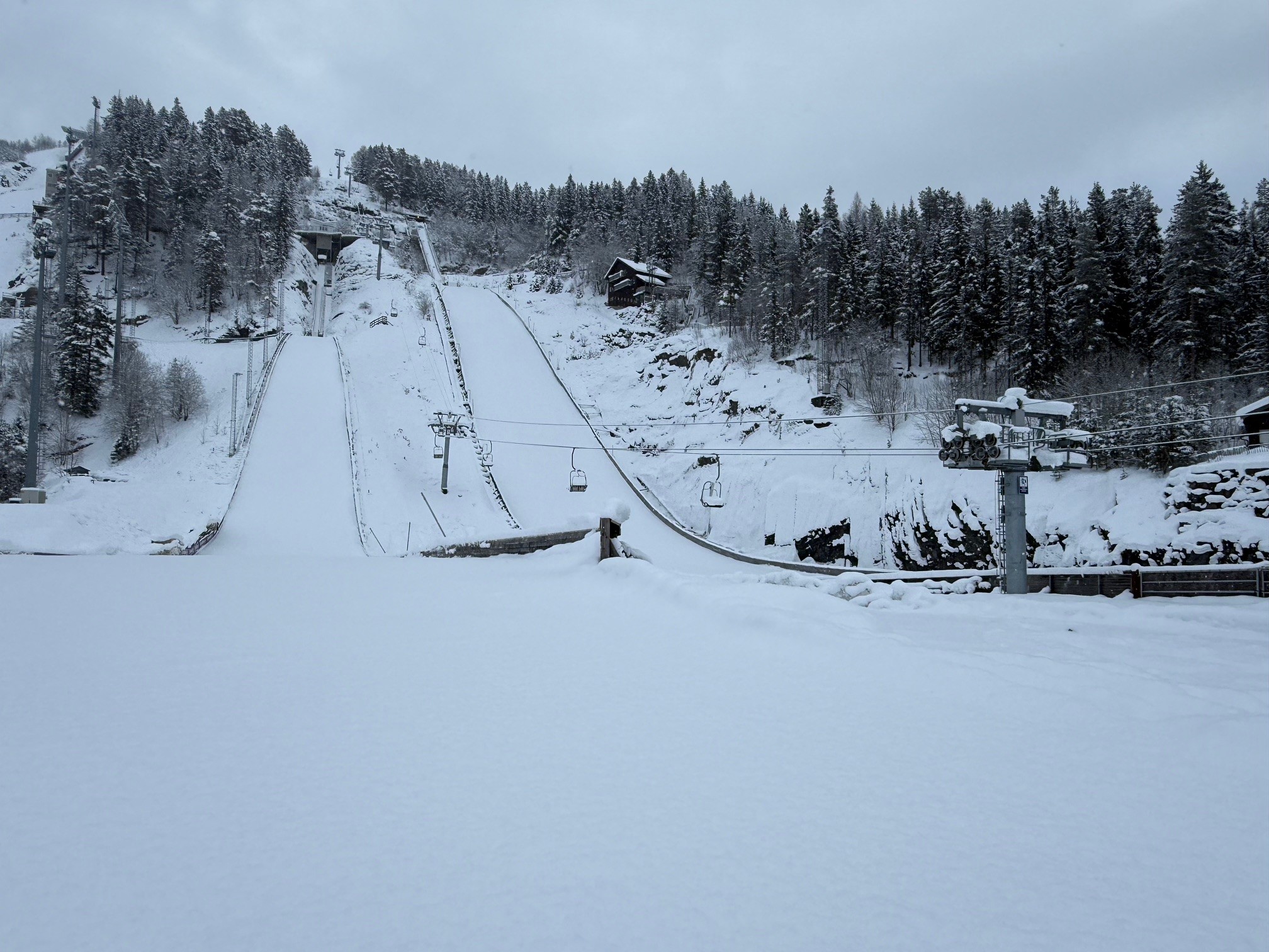 man riding ski blades illustration