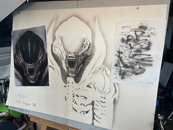 Giger's Alien 78 reproduction work in progress