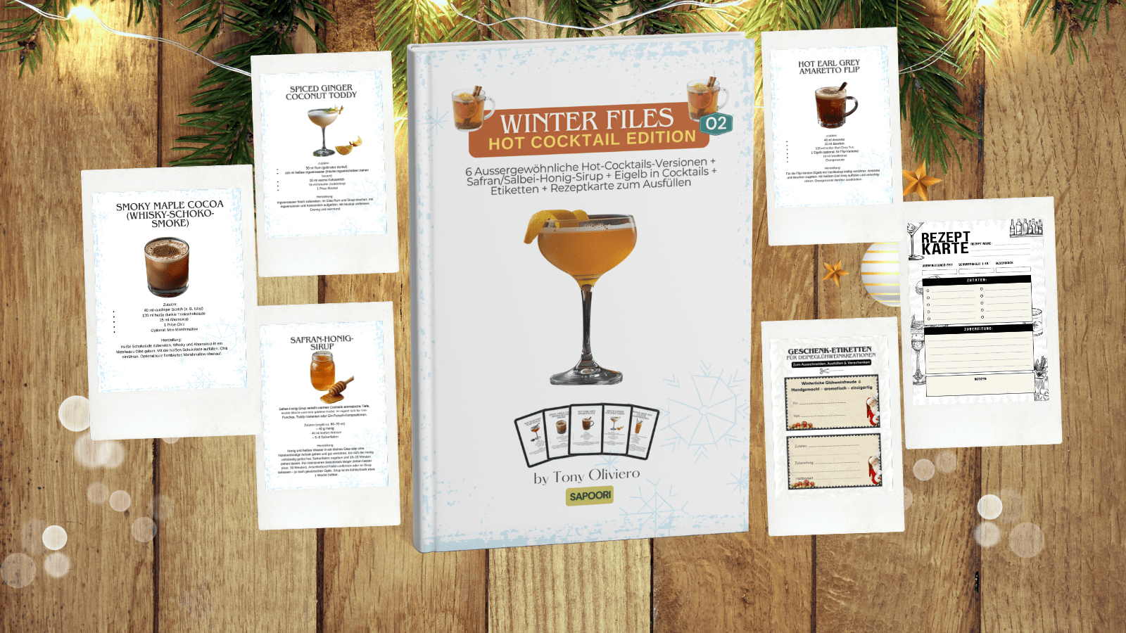 Weihnachtsgeschenk, Pdf, Dyi rezepte, Geschenkidee, hot cocktails