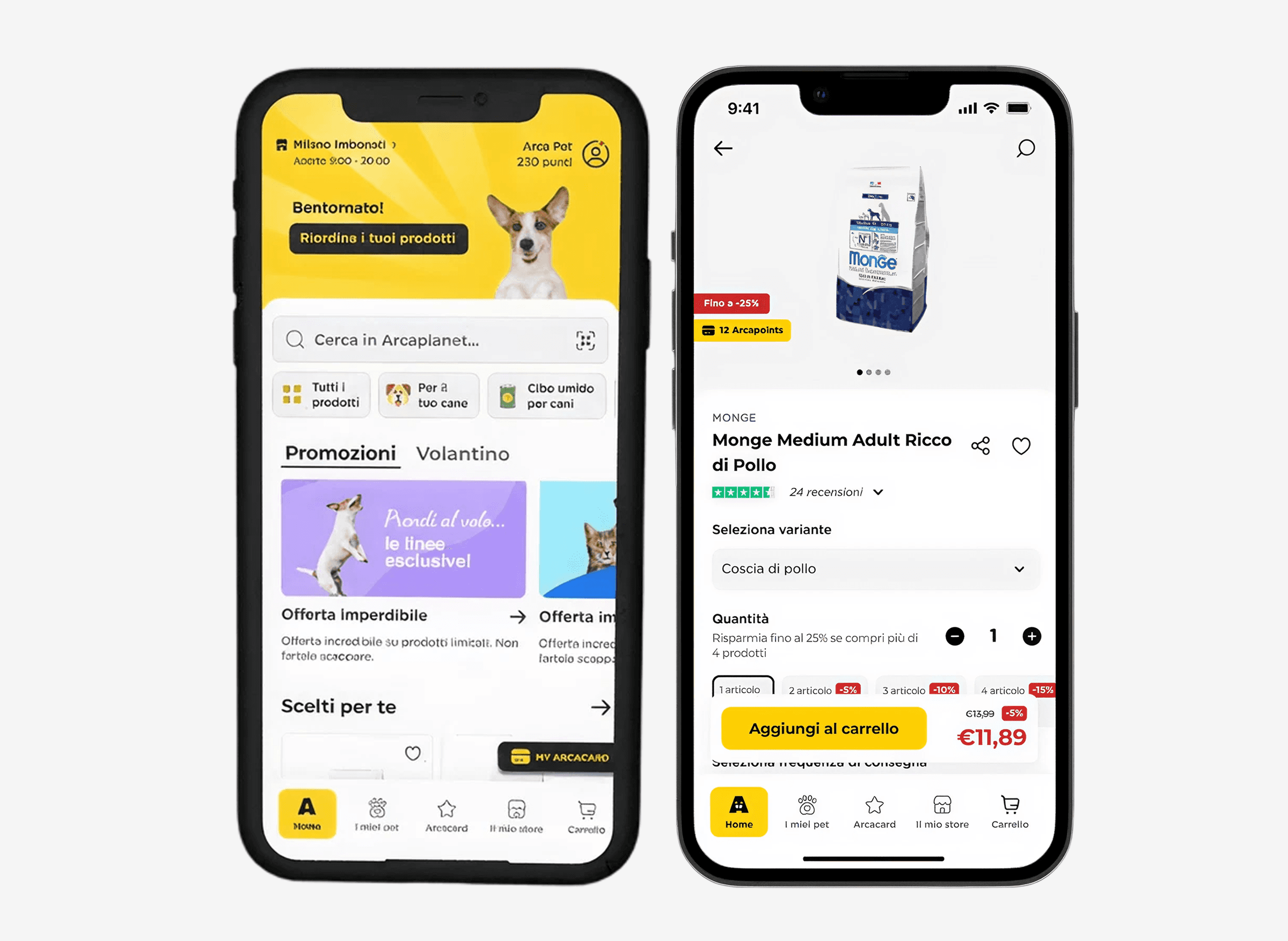 Applicazione Arcaplanet