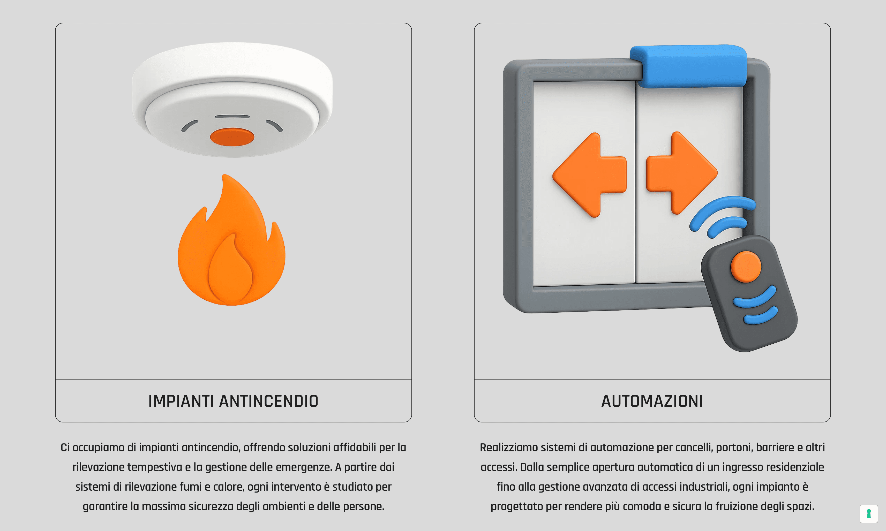 Tekno-Marca - Visual composition of services icons
