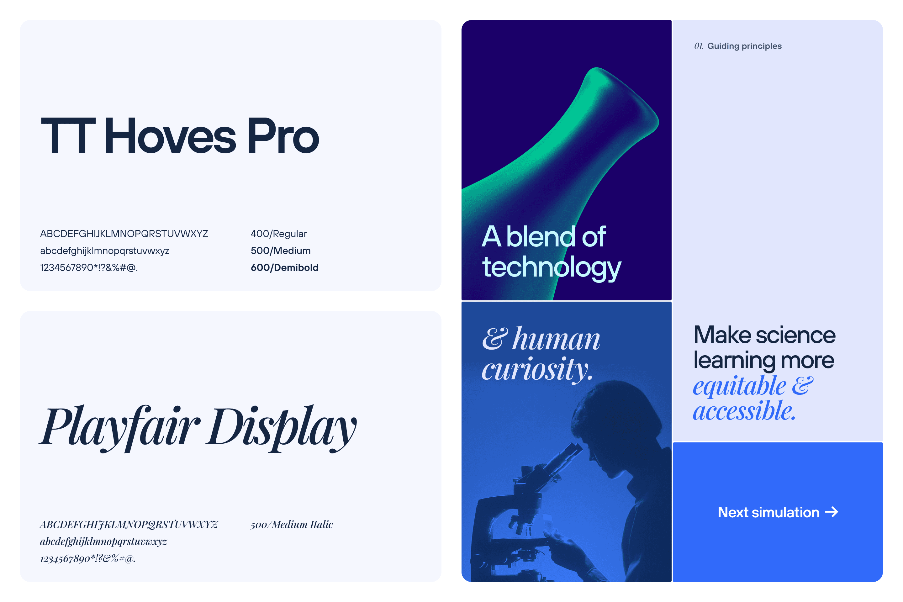 The typography of the new Labster brand.