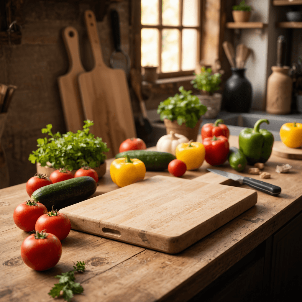 product photography of cutting board
