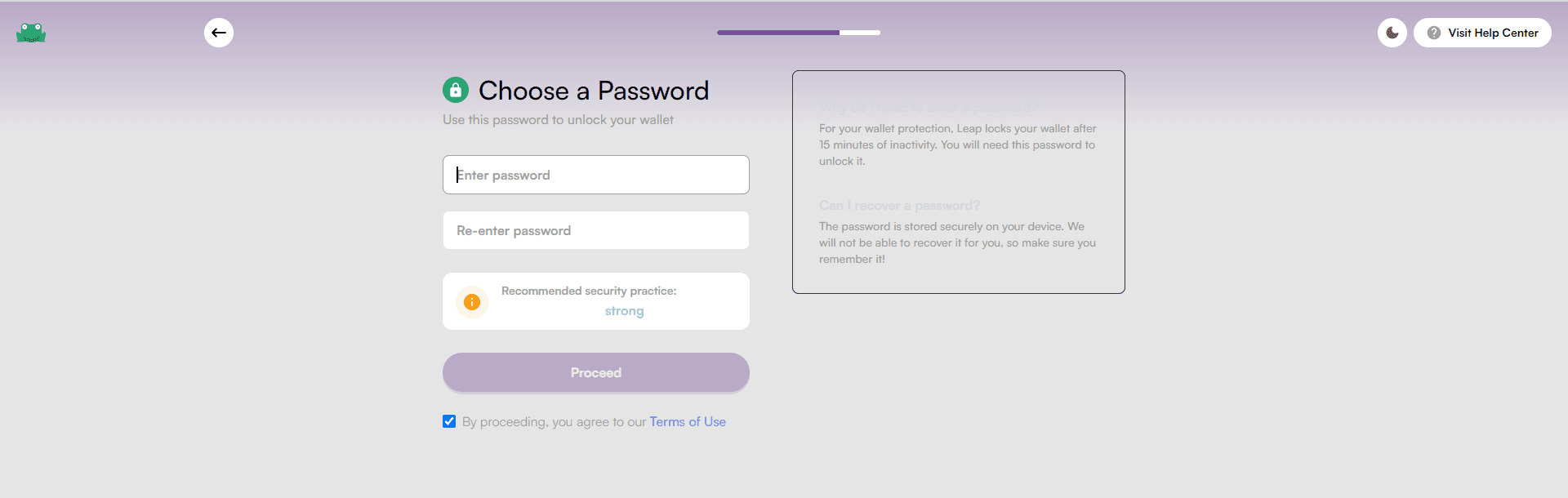 Choose a Password