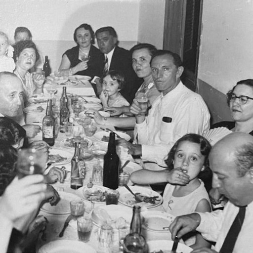 almoço de familia anos 40