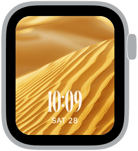 A selection from the Sunlit Dune Apple Watch face collection