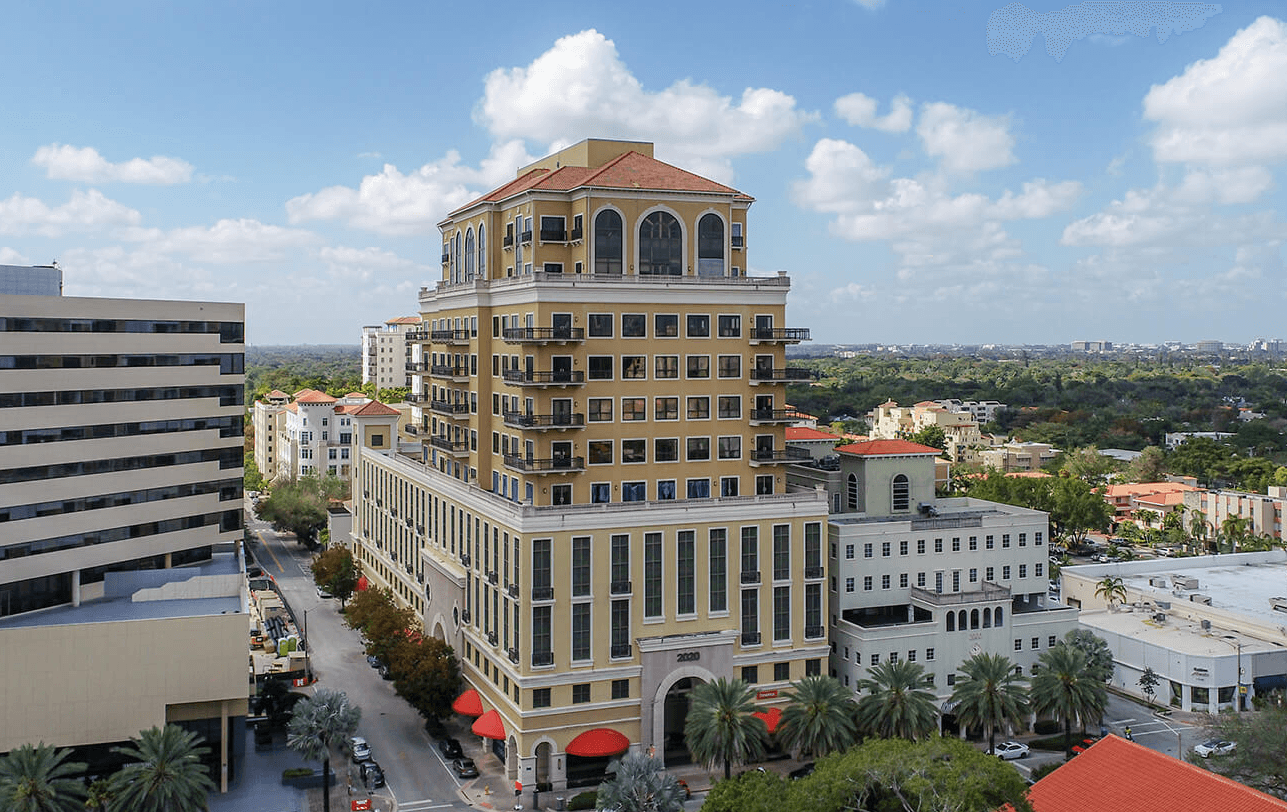 city lights buildings at night