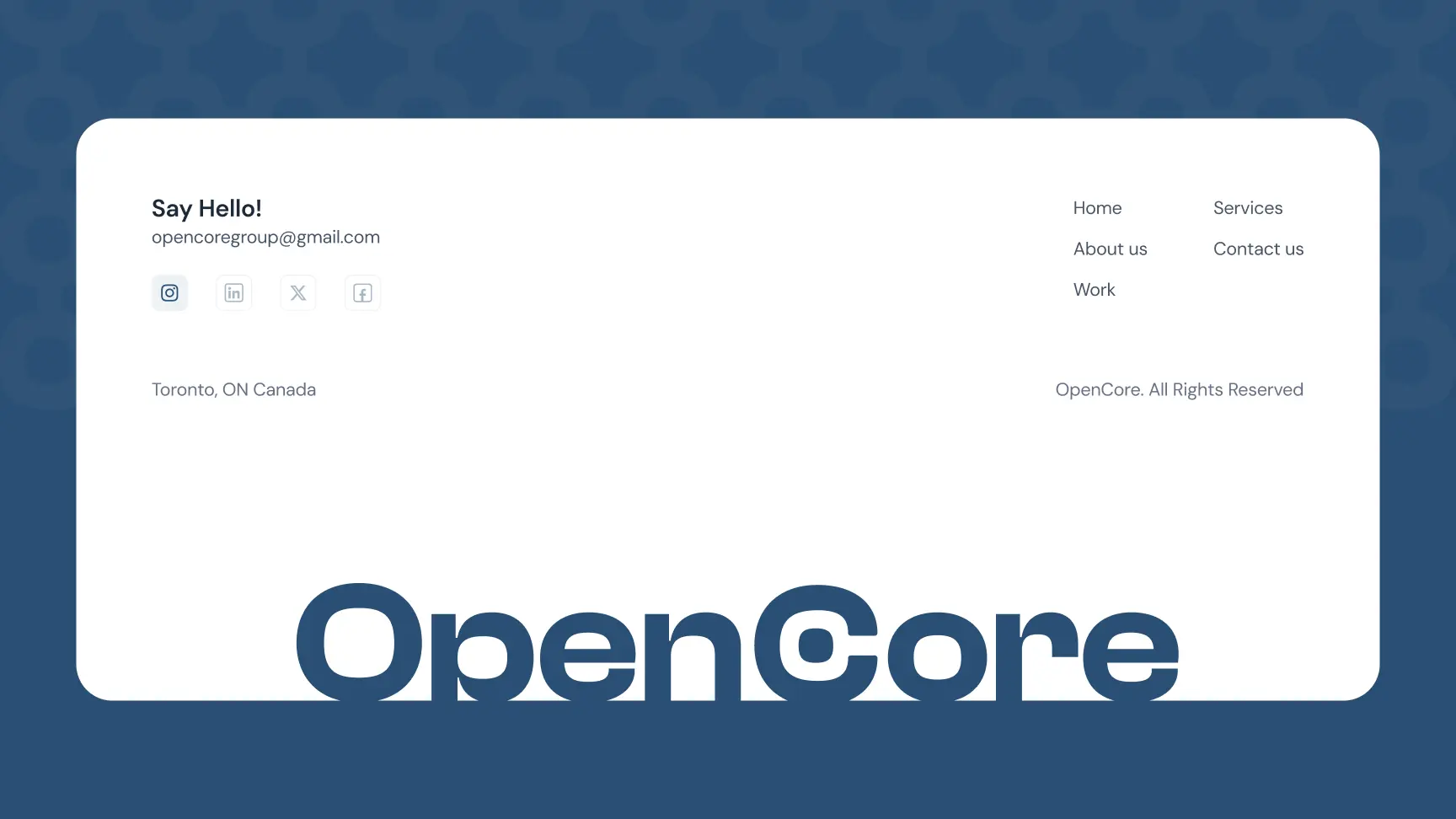 Angled stack of white business cards with lavender-coloured edges leaning against a purple wall; the top card shows a small gradient pill logo and “Circular” in the top right, plus contact details at the bottom.