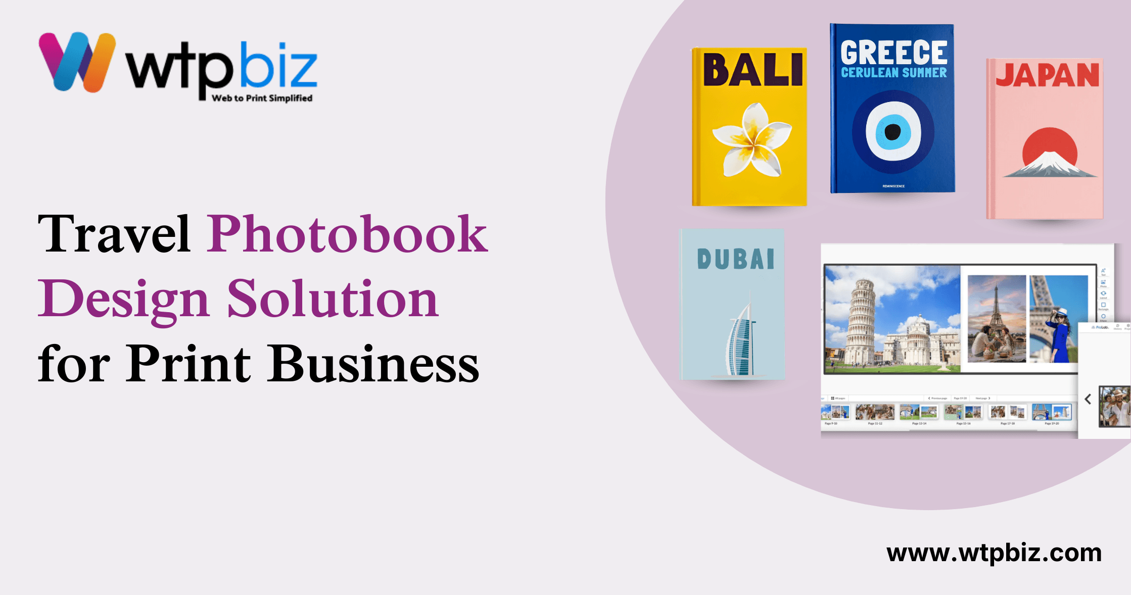 Travel photobook design solution