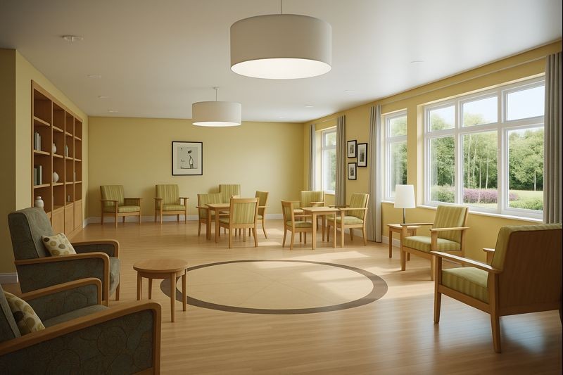 A smiling man with curly hair is sitting at a desk, looking at the camera, with a laptop and a lamp in the background.